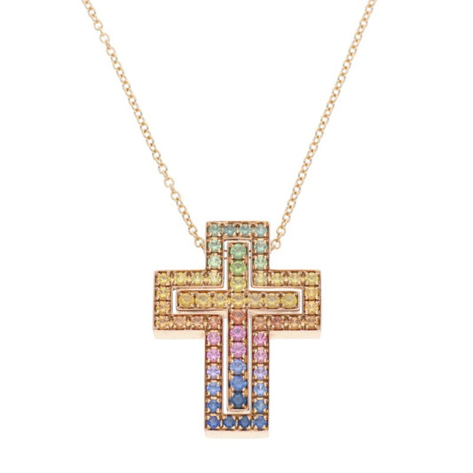 DAMIANI Belle Epoque M K18PG Rainbow Sapphire Size ONE SIZE