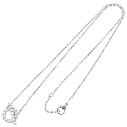 HERMES Finesse K18WG Pave Diamond White Gold Size ONE SIZE
