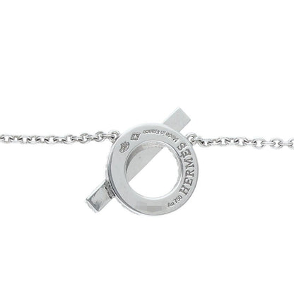HERMES Finesse K18WG Pave Diamond White Gold Size ONE SIZE