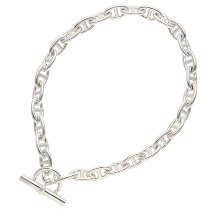 HERMES Chaine d'Ancre Sterling Silver Choker Size ONE SIZE