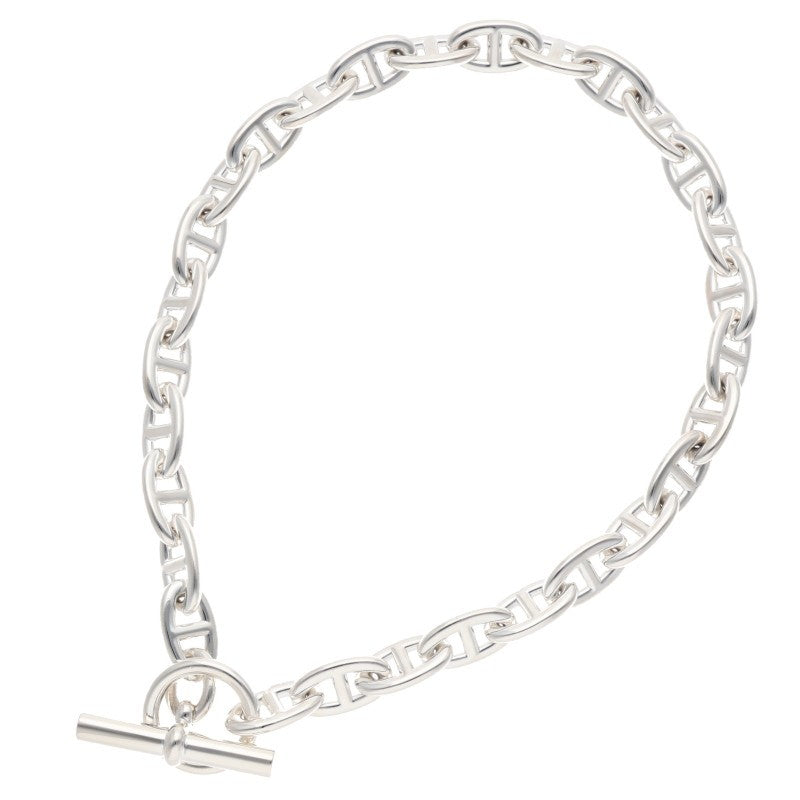 HERMES Chaine d'Ancre Sterling Silver Choker Size ONE SIZE