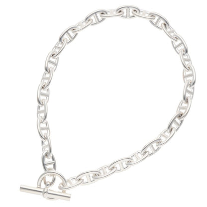 HERMES Chaine d'Ancre Sterling Silver Choker Size ONE SIZE