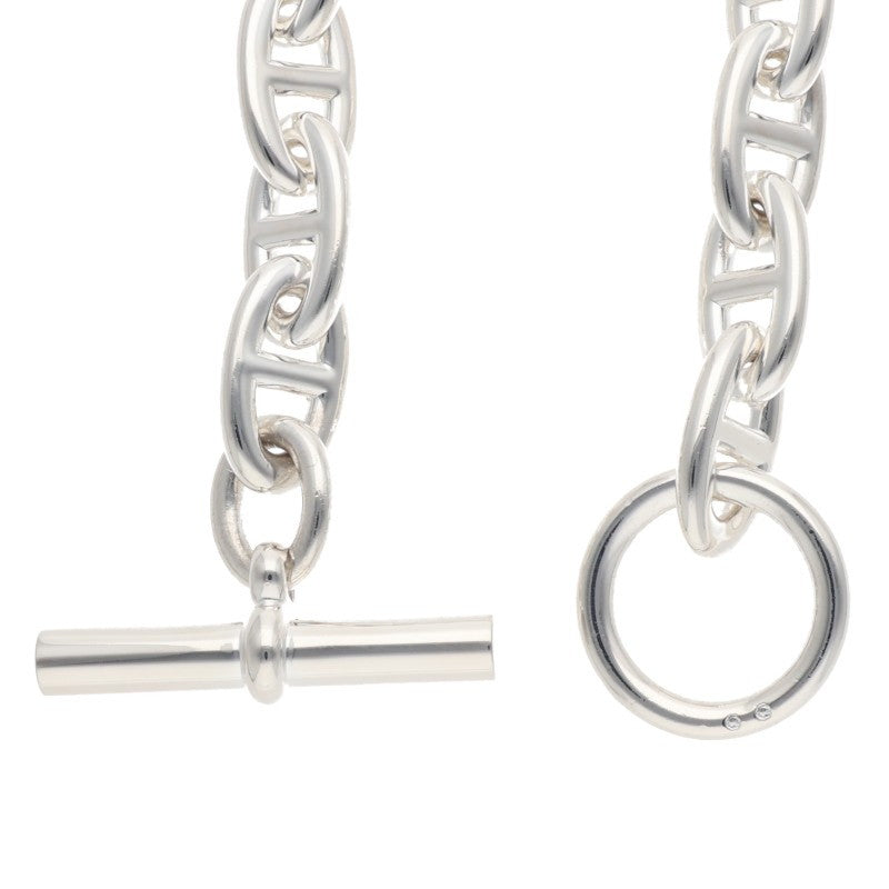 HERMES Chaine d'Ancre Sterling Silver Choker Size ONE SIZE