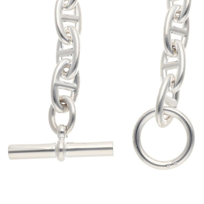 HERMES Chaine d'Ancre Sterling Silver Choker Size ONE SIZE