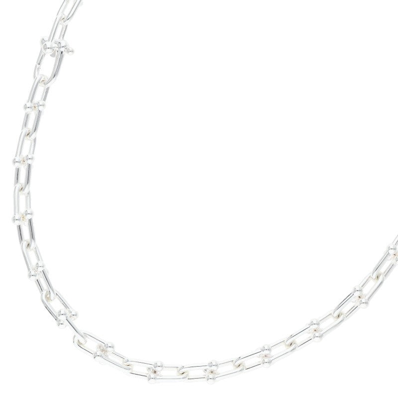 TIFFANY&Co. HardWear Link Silver Necklace Size 18INCH