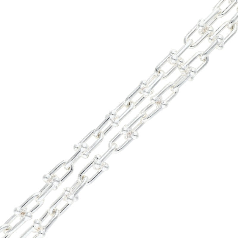 TIFFANY&Co. HardWear Link Silver Necklace Size 18INCH