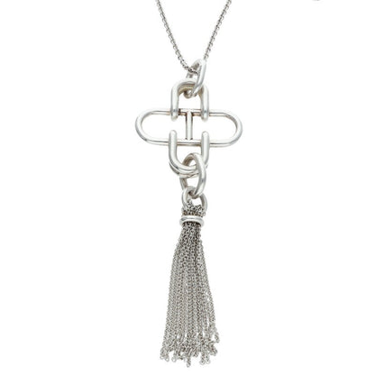 HERMES Rose de Mer Tassel Necklace