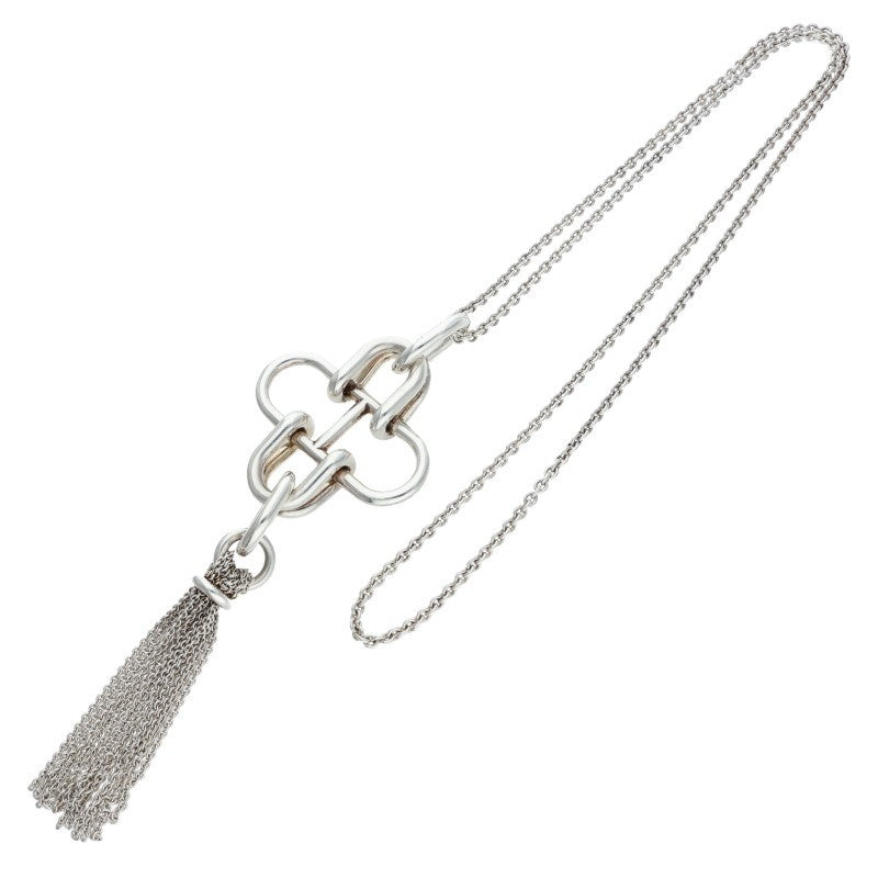 HERMES Rose de Mer Tassel Necklace