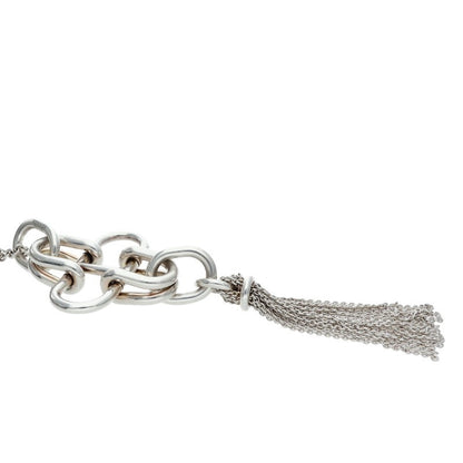 HERMES Rose de Mer Tassel Necklace