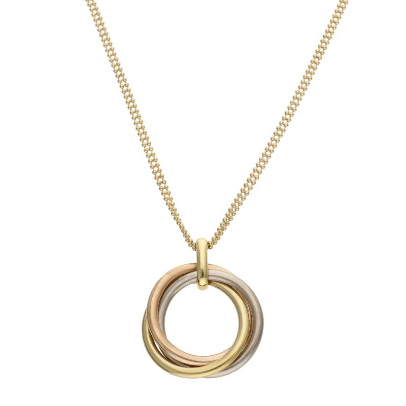 Cartier Trinity LM K18 YGPGWG Necklace