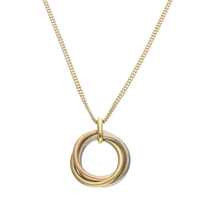 Cartier Trinity LM K18 YGPGWG Necklace