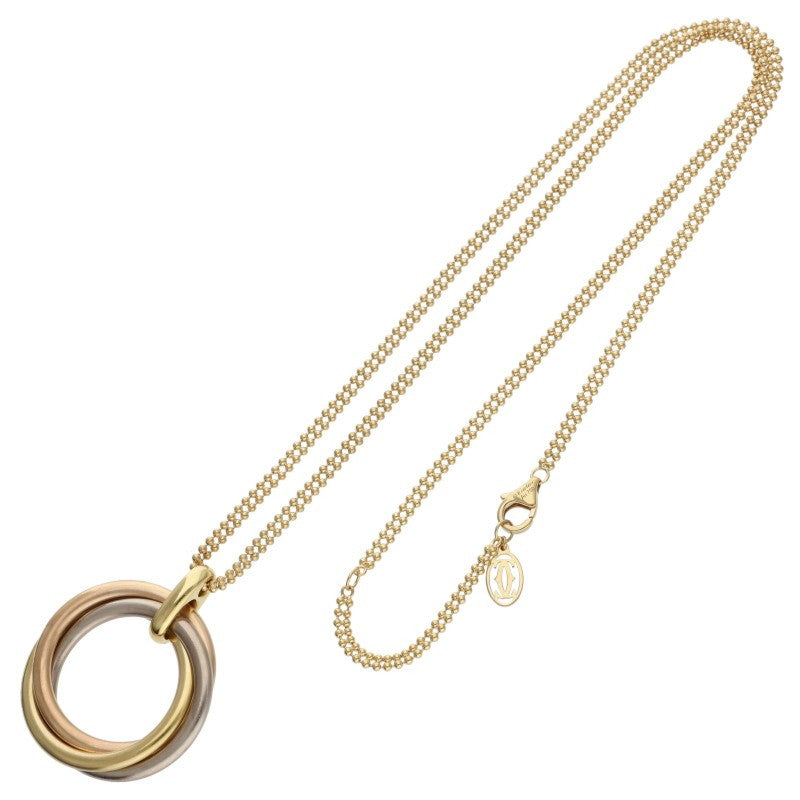 Cartier Trinity LM K18 YGPGWG Necklace