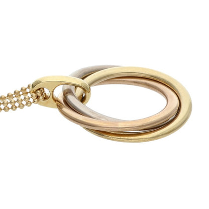 Cartier Trinity LM K18 YGPGWG Necklace