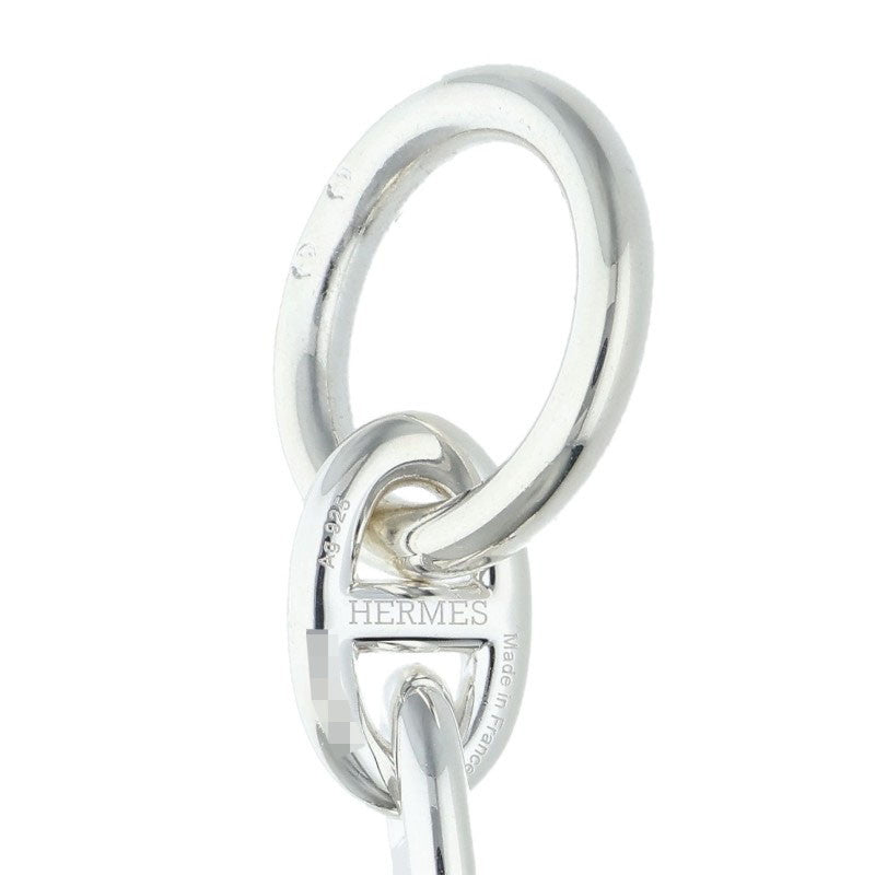 HERMES Chaine d'Ancre Silver Choker Necklace Size PM