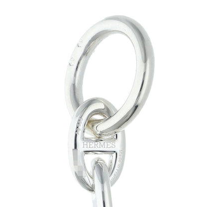 HERMES Chaine d'Ancre Silver Choker Necklace Size PM