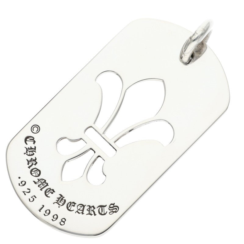 Chrome Hearts Large Dog Tag Silver Necklace Size ONE SIZE