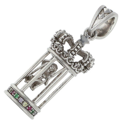 JustinDavis Caged Diva Zirconia Sterling Size ONE SIZE