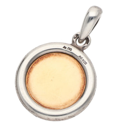 HERMES Sellier 18K Yellow Gold Charm Necklace Size ONE SIZE