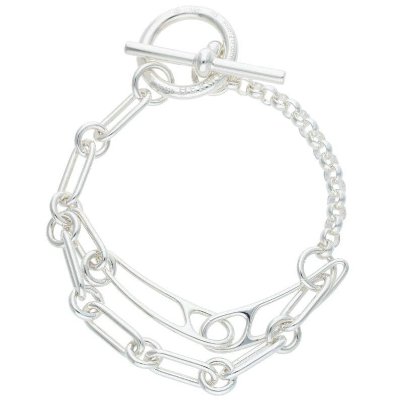 HERMES Chaine d'Ancre Punk Sterling Silver Size ONE SIZE