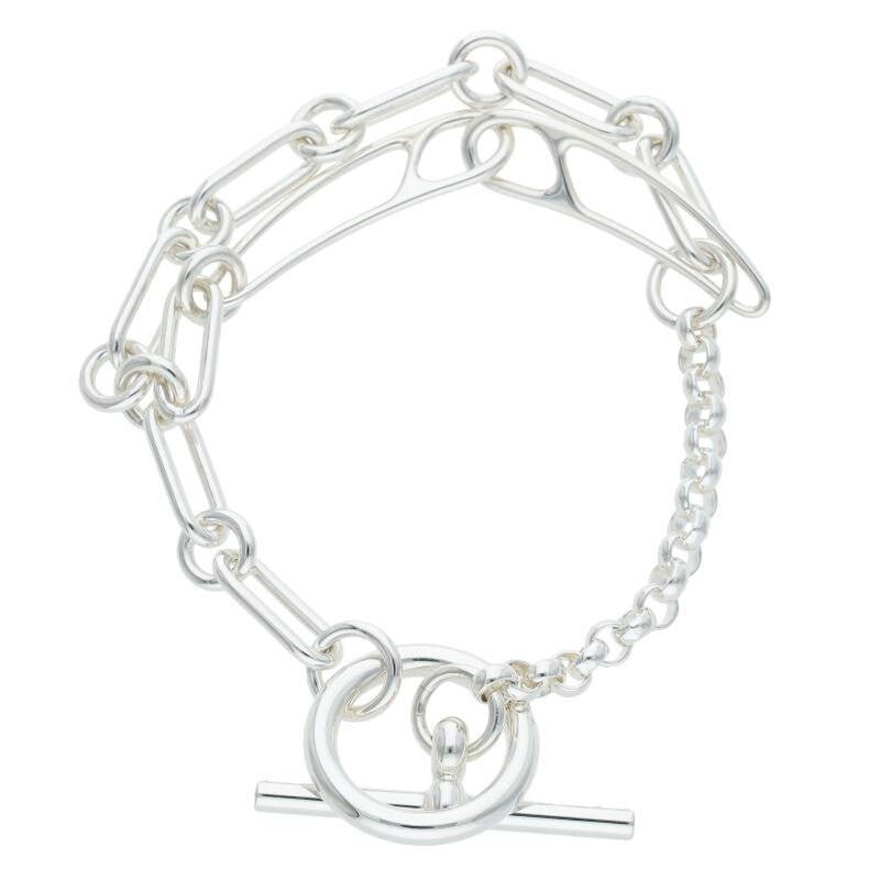 HERMES Chaine d'Ancre Punk Sterling Silver Size ONE SIZE