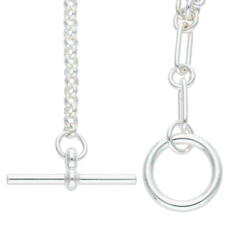 HERMES Chaine d'Ancre Punk Sterling Silver Size ONE SIZE