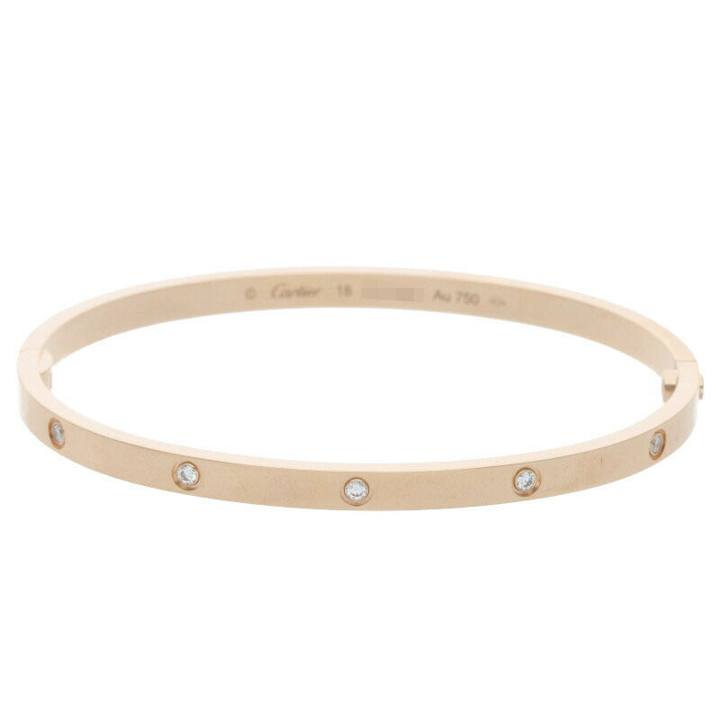 Cartier LOVE BRACELET SM K18PG 10P Diamond Size ONE SIZE