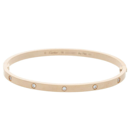 Cartier LOVE BRACELET SM K18PG 10P Diamond Size ONE SIZE