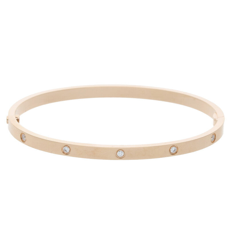 Cartier LOVE BRACELET SM K18PG 10P Diamond Size ONE SIZE