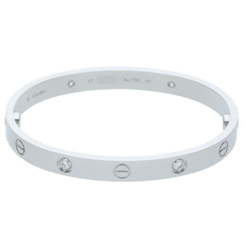 Cartier LOVE BRACELET K18WG 4P Diamond Size ONE SIZE