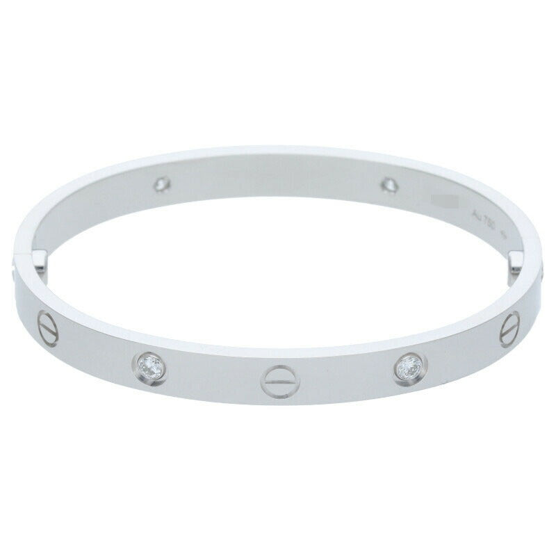 Cartier LOVE BRACELET K18WG 4P Diamond Size ONE SIZE