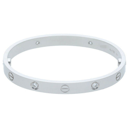 Cartier LOVE BRACELET K18WG 4P Diamond Size ONE SIZE