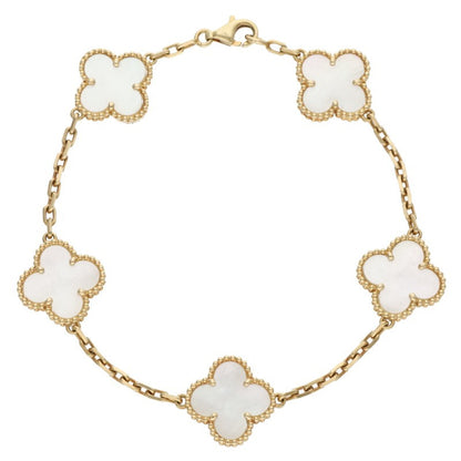 VANCLEEF & ARPELS Vintage Alhambra K18YG 5P Size ONE SIZE