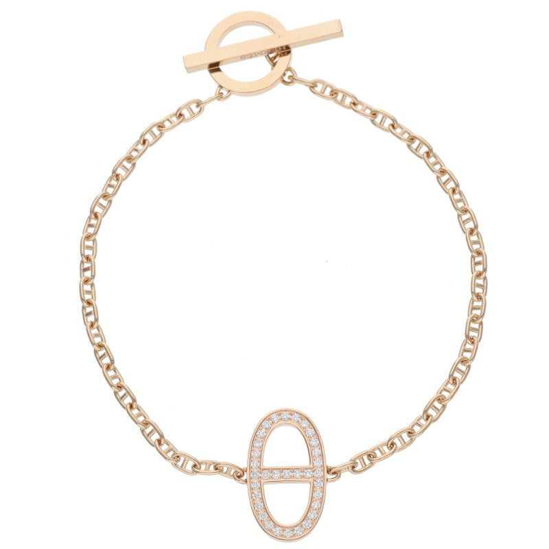 HERMES Chaine d'Ancre Contour K18PG Diamond Size ONE SIZE