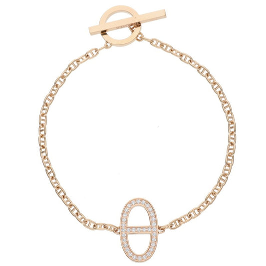 HERMES Chaine d'Ancre Contour K18PG Diamond Size ONE SIZE
