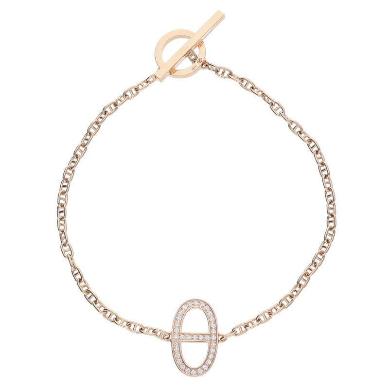 HERMES Chaine d'Ancre Contour K18PG Diamond Size ONE Multi