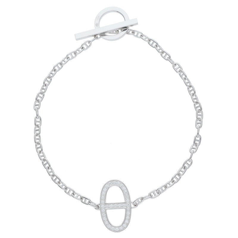 HERMES Chaine d'Ancre Contour K18WG Diamond Size ONE SIZE