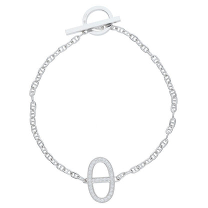 HERMES Chaine d'Ancre Contour K18WG Diamond Size ONE SIZE