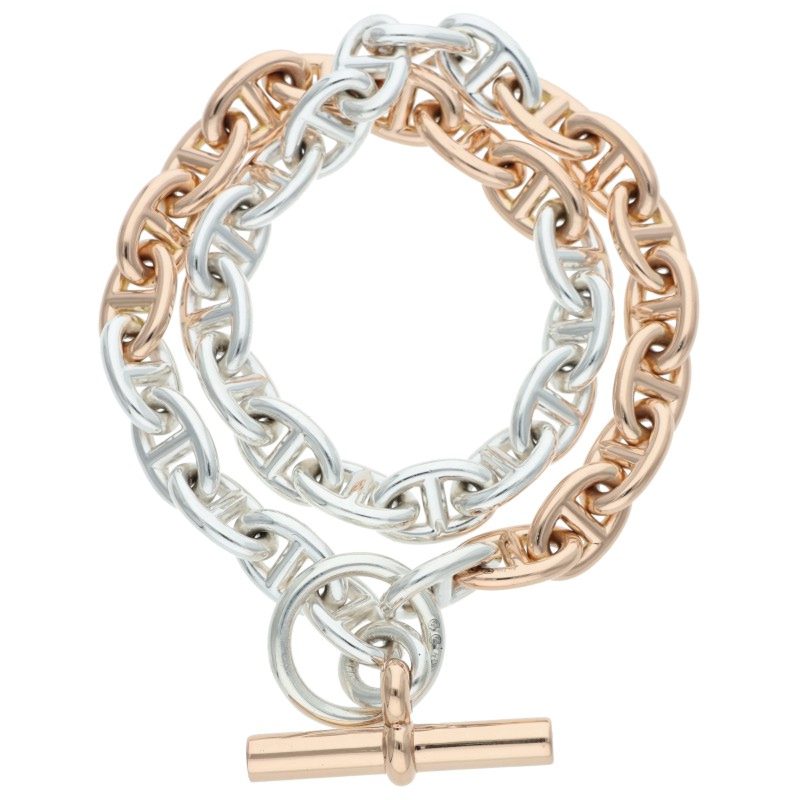 HERMES Chaine d'Ancre PM Double Tour Bracelet Size ONE SIZE