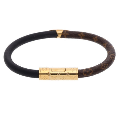 Louis Vuitton Daily Monogram Bracelet Brown x Black x Gold (Silver 7.59g)
