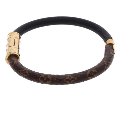 Louis Vuitton Daily Monogram Bracelet Brown x Black x Gold (Silver 7.59g)