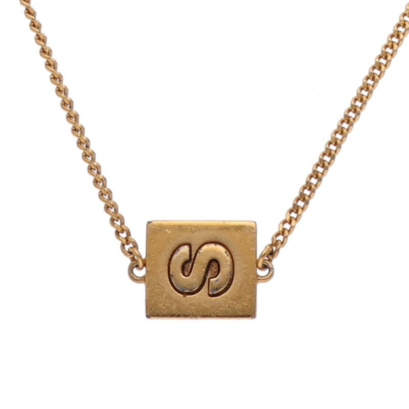 CELINE Initial Gold Chain Bracelet Size ONE SIZE