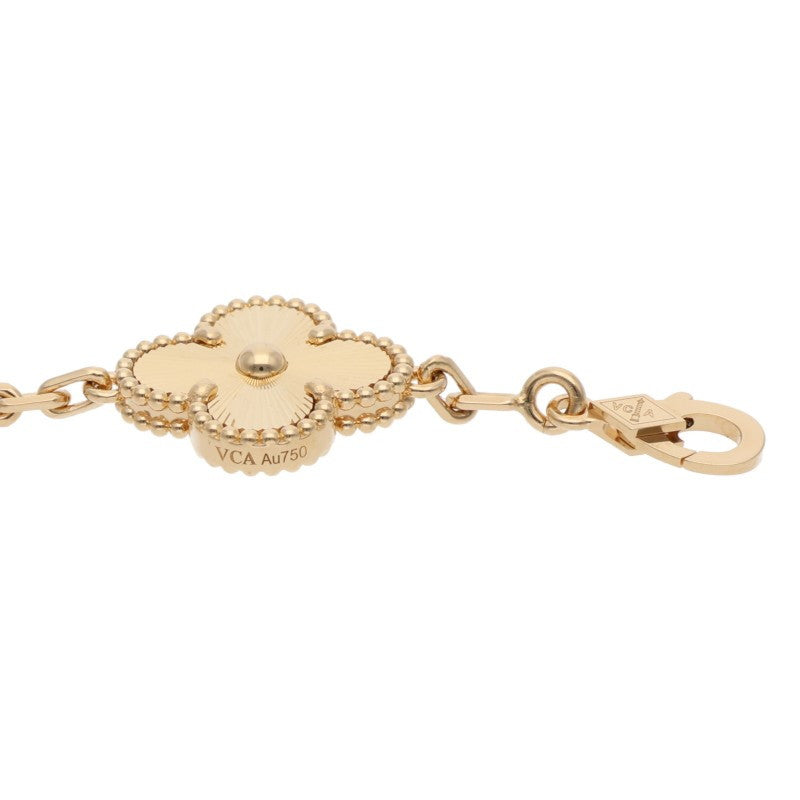 VANCLEEF & ARPELS Vintage Alhambra K18YG Size ONE Yellow