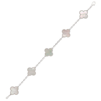 VANCLEEF & ARPELS Vintage Alhambra K18WG MOP Size ONE SIZE