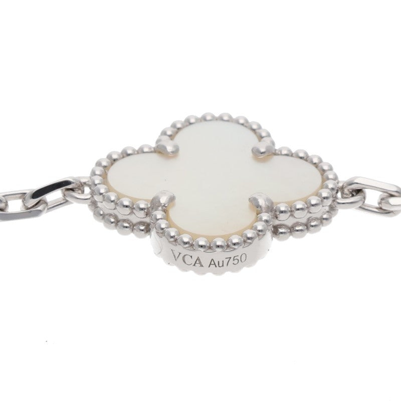 VANCLEEF & ARPELS Vintage Alhambra K18WG MOP Size ONE SIZE