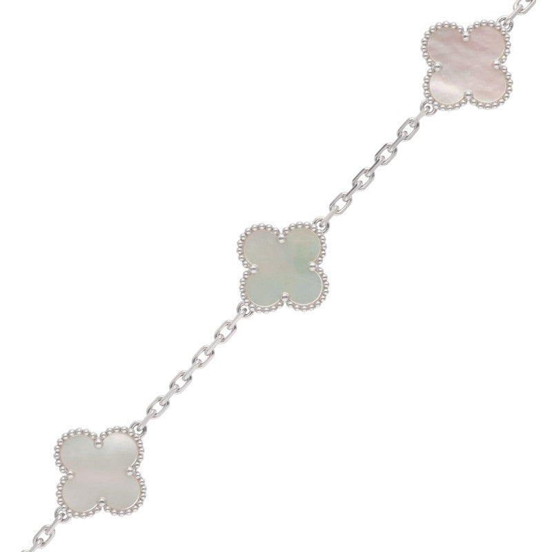 VANCLEEF & ARPELS Vintage Alhambra K18WG MOP Size ONE SIZE