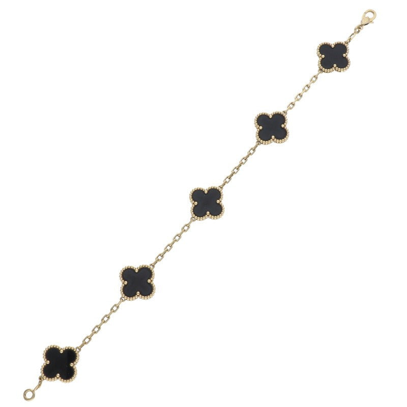 VANCLEEF & ARPELS Vintage Alhambra 5P Onyx Size ONE SIZE