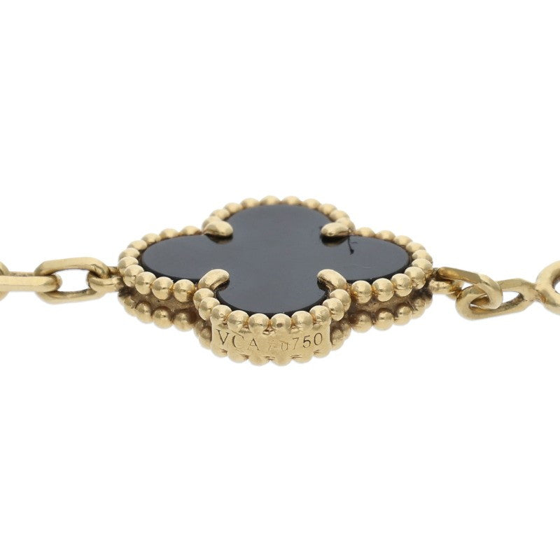 VANCLEEF & ARPELS Vintage Alhambra 5P Onyx Size ONE SIZE