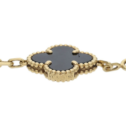 VANCLEEF & ARPELS Vintage Alhambra 5P Onyx Size ONE SIZE