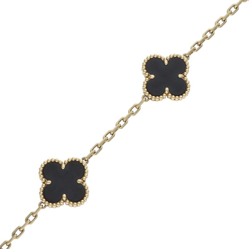 VANCLEEF & ARPELS Vintage Alhambra 5P Onyx Size ONE SIZE