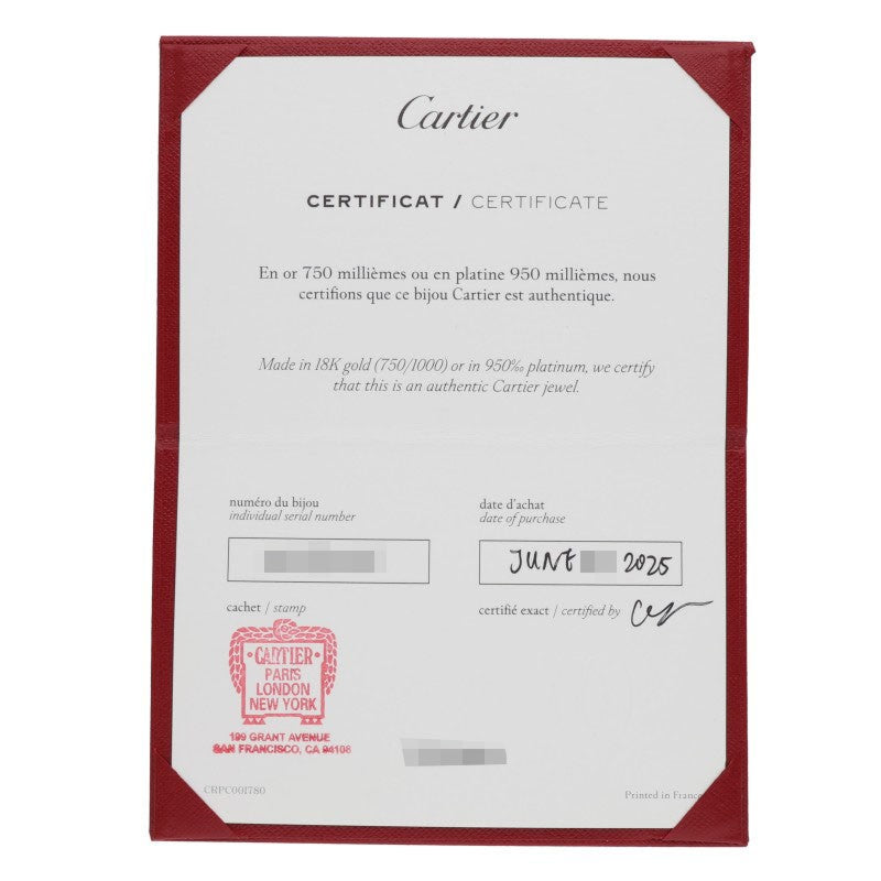 Cartier New Model JUSTE UN CLOU K18YG Yellow Size ONE SIZE